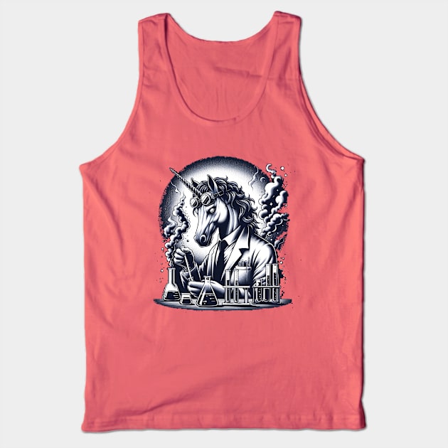 Unicorn Mad Scientist Tank Top by Unicorn Formula